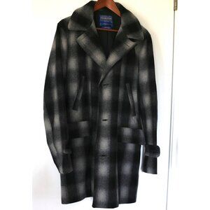 Black and Grey Pendleton Casper Wool Coat - Size M